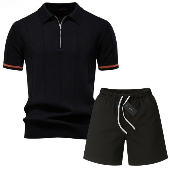 Classic Knit Polo Premium – Free Premium Chino Shorts